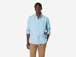 Camicia Classica Bd Linen Shirt - Powder Blue