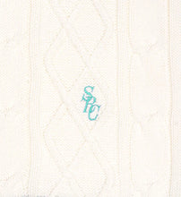 Load image into Gallery viewer, SRC Cableknit Vest - Off White/Caribbean

