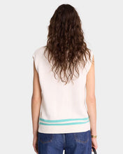 Load image into Gallery viewer, SRC Cableknit Vest - Off White/Caribbean
