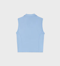 Load image into Gallery viewer, SRC Sports Polo Vest Sky Blue/White
