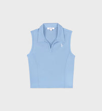 Load image into Gallery viewer, SRC Sports Polo Vest Sky Blue/White
