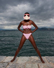 Load image into Gallery viewer, Lia Visor Joined - Pink Leather/Pink Viscose Fsc
