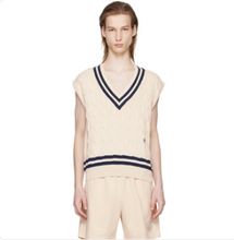 Load image into Gallery viewer, SRC Cableknit Vest - Cream/Navy

