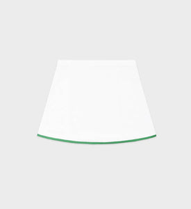 Serif Logo Embroidered Wrap Skirt - White/Verde