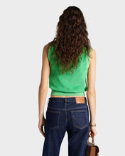 Load image into Gallery viewer, Serif Logo Terry Vest Verde/White
