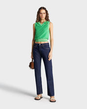 Load image into Gallery viewer, Serif Logo Terry Vest Verde/White
