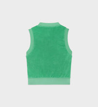 Load image into Gallery viewer, Serif Logo Terry Vest Verde/White
