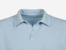 Load image into Gallery viewer, T-Shirt Crew Cotton Jersey Garment Dyed Polo T Shirt - Sky Blue
