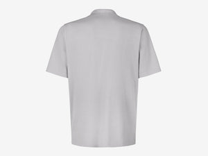 T-Shirt Crew Cotton Jersey Garment Dyed Polo T Shirt - Pearl Grey