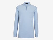 Load image into Gallery viewer, Polo Ellen Cotton Chambray Ellen’s Neck Shirt - Sky Blue
