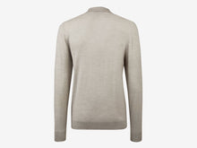 Load image into Gallery viewer, Lasca Super Fine Virgin Wool Polo Sweater - Pearl Grey
