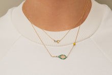 Load image into Gallery viewer, Tennis Pelota Enamel Necklace - Pistacchio Green
