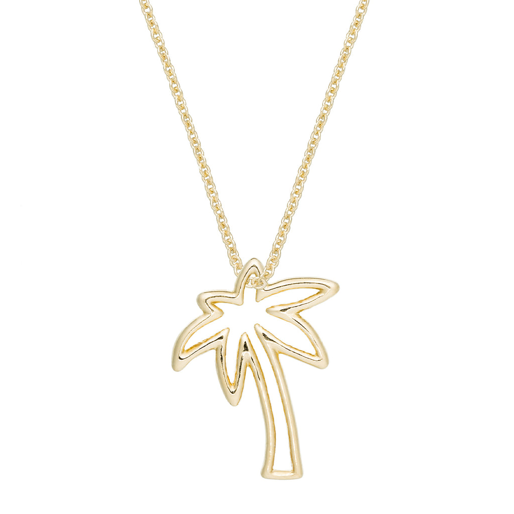 Palmera Brillante Necklace - Yellow Gold