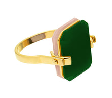 Load image into Gallery viewer, Sandwich Deco Ring Av+Op.Rosa - Yellow Gold
