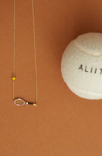 Load image into Gallery viewer, Tennis Pelota Enamel Necklace - Sand Pink
