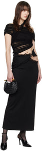 Carina Interlinked Long Skirt - Black