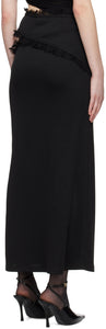 Carina Interlinked Long Skirt - Black