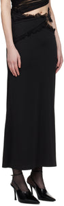 Carina Interlinked Long Skirt - Black