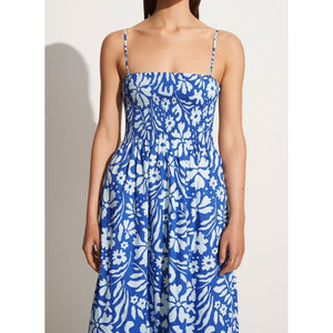 Tergu Maxi Dress - Sidra Floral Print - Blue