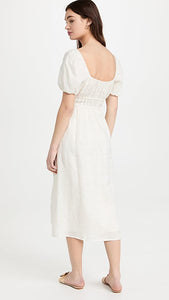 Terina Midi Dress - White