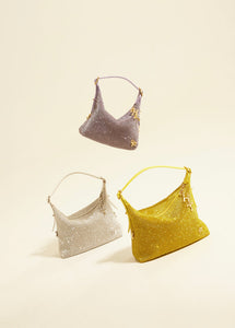 Crystal Bamba Bag - White