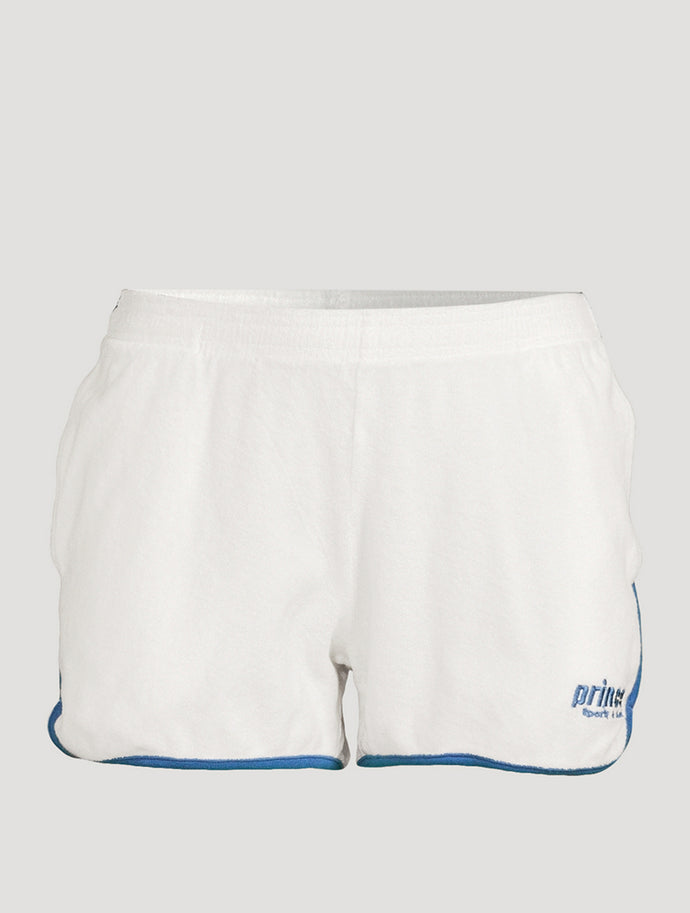 Prince Sporty Terry Shorts - White/Lapis