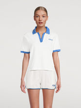 Load image into Gallery viewer, Prince Sporty Terry Polo - White/Lapis
