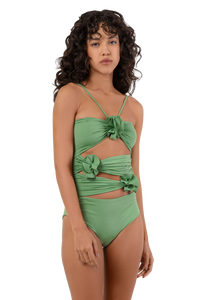 Trinitaria One Piece Bathing Suit- Jade Green
