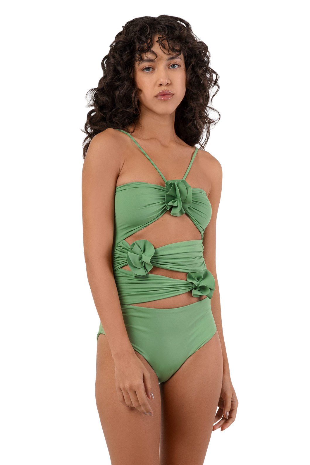 Trinitaria One Piece Bathing Suit- Jade Green