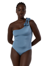 Load image into Gallery viewer, Atria One Piece Bathing Suit- Riva Blue
