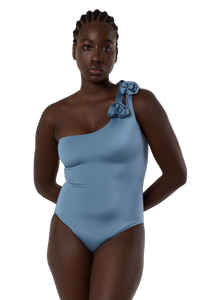 Atria One Piece Bathing Suit- Riva Blue