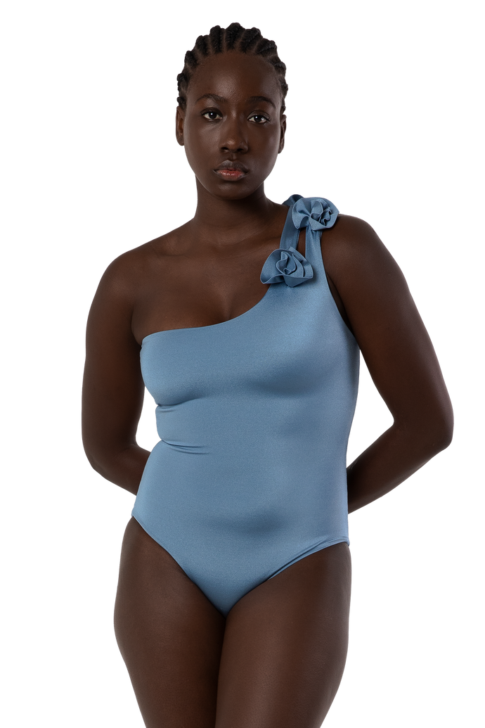 Atria One Piece Bathing Suit- Riva Blue