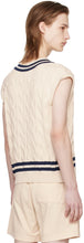 Load image into Gallery viewer, SRC Cableknit Vest - Cream/Navy
