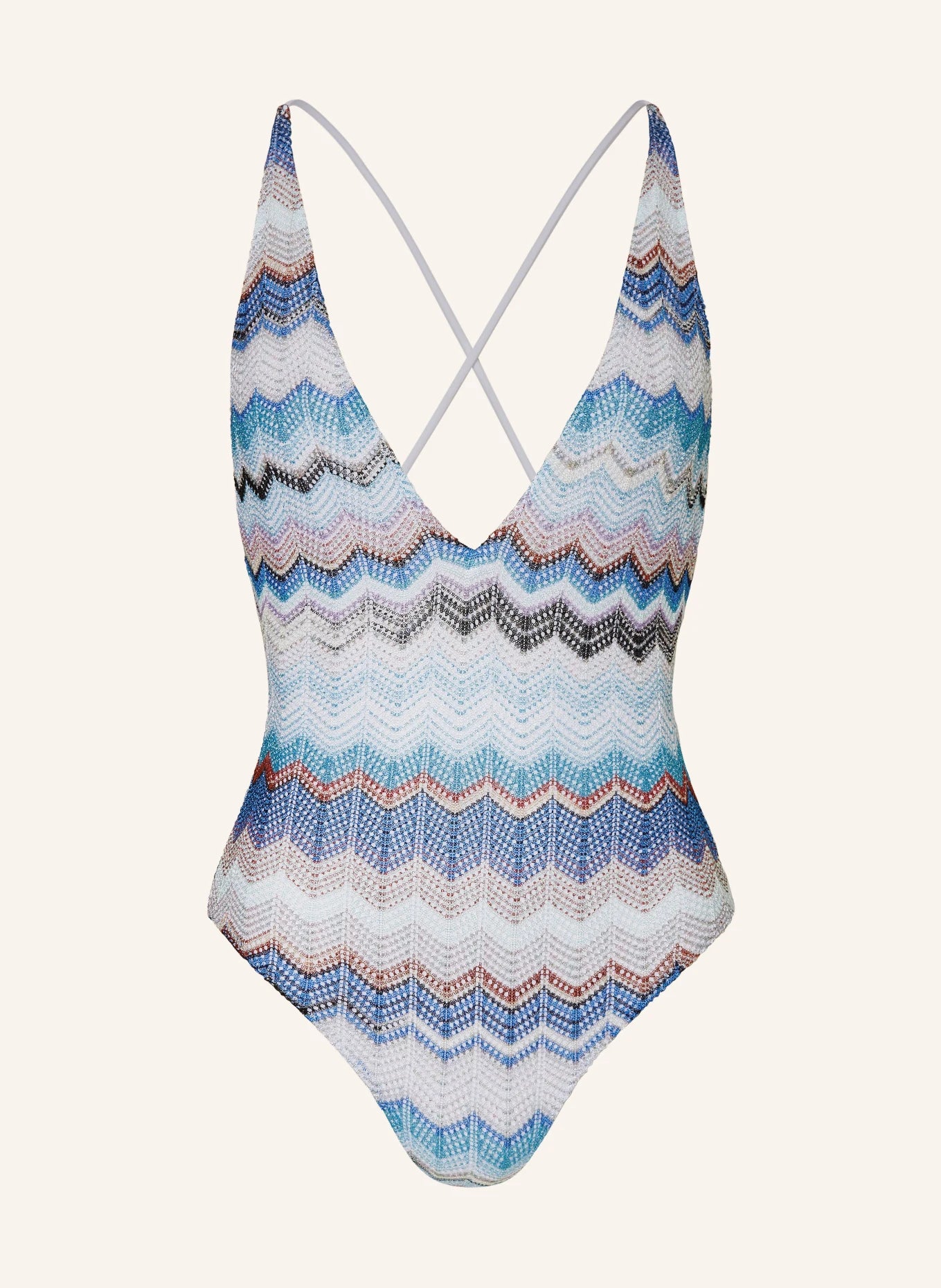 One Piece Multicolor Blue Tones