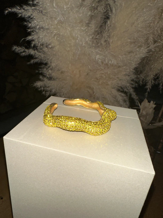 Utopia Crystal Bracelet - Yellow Gold
