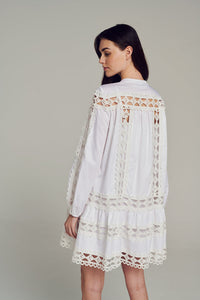 Ithaki Short Dress - White