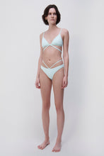 Load image into Gallery viewer, Emmalyn Solid Swimwear Strappy Bikini Bottom - Seafoam
