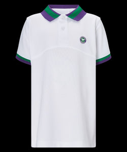 Kids On Court Performance Polo - White