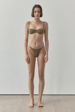 Load image into Gallery viewer, BARDOT BALCONY TOP BOUCLÊ - OLIVE

