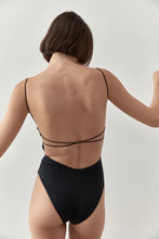 Load image into Gallery viewer, FINE STRAP ONE PIECE- BLACK

