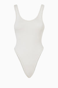 Ruby Scrunch Swimsuit - White