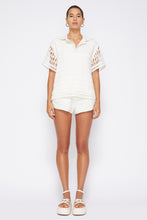 Load image into Gallery viewer, Rossi Cotton Mesh Short-sleeved Polo - Natural
