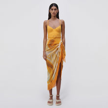 Load image into Gallery viewer, Eloise Marble Printed Cover-Ups Sarong Mini Skirt - Zinnia Marble
