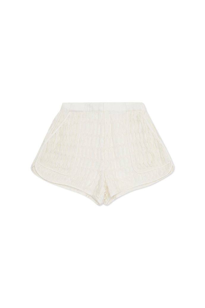 Naara Cotton Mesh Short - Natural