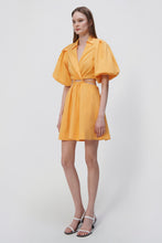 Load image into Gallery viewer, Aulora Cotton Poplin Balloon Sleeve Mini Dress - Zinnia
