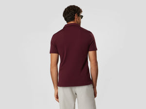 T-Shirt Crew Cotton Polo T Shirt - Dark Red