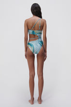 Load image into Gallery viewer, Stormi Marble Printed Swimwear Strappy One Piece - Laguna Marble
