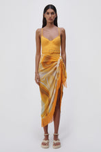 Load image into Gallery viewer, Eloise Marble Printed Cover-Ups Sarong Mini Skirt - Zinnia Marble
