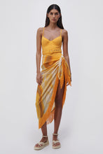 Load image into Gallery viewer, Eloise Marble Printed Cover-Ups Sarong Mini Skirt - Zinnia Marble
