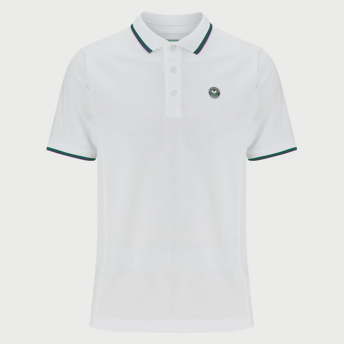 Men'S On Court Performance Polo - White